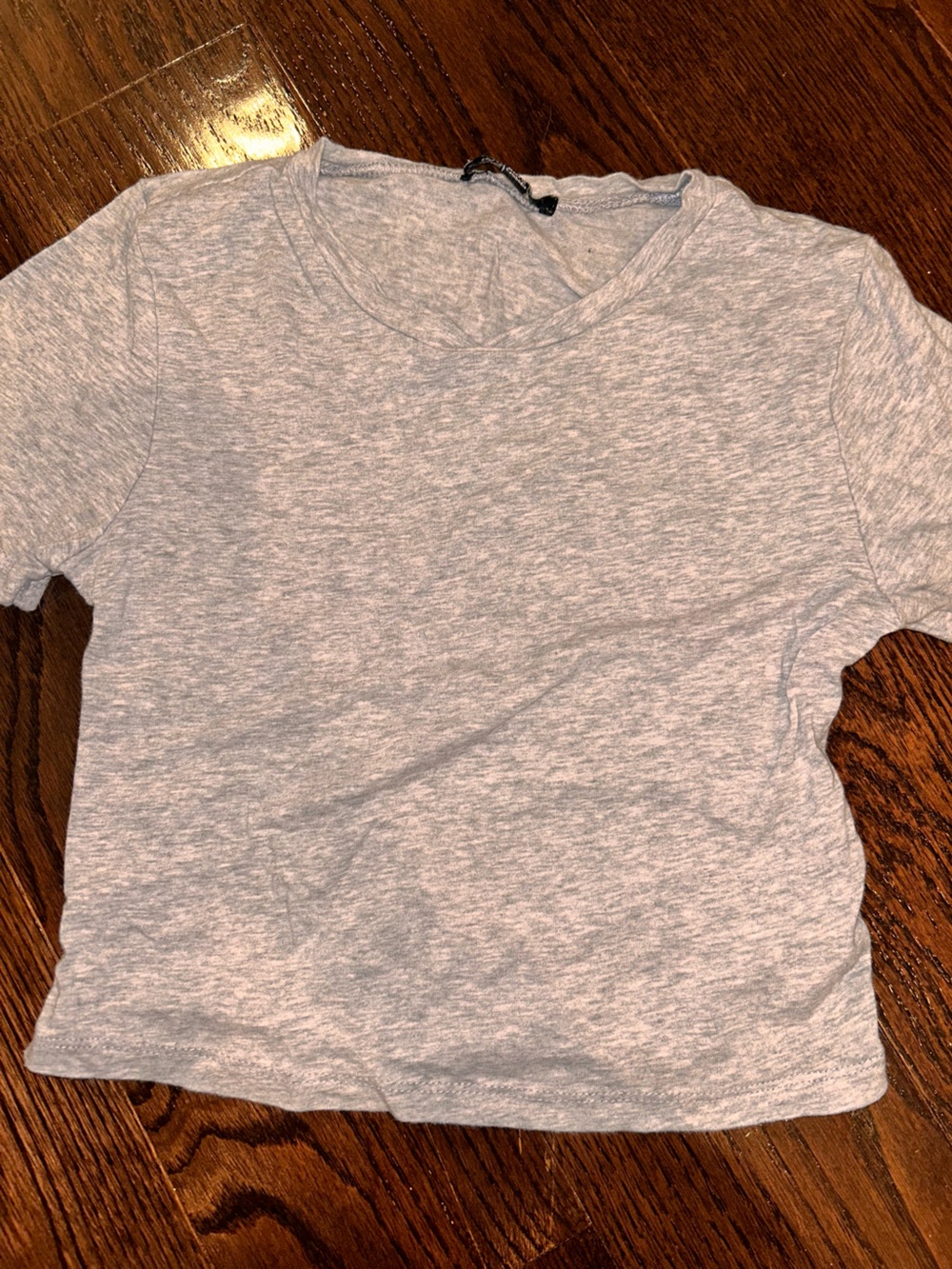 Women's Heather Gray Cropped Tee